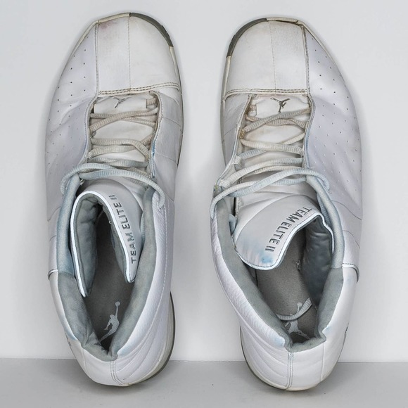 Air Jordan Men's Team Elite II Basketball Shoes Sneakers White Size 13 | AN - Picture 6 of 7